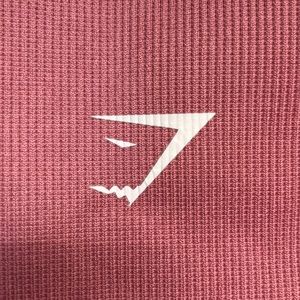 GYMSHARK size M pink energy+seamless leggings.